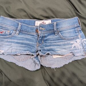 Hollister Women's Light Blue Jean Shorts